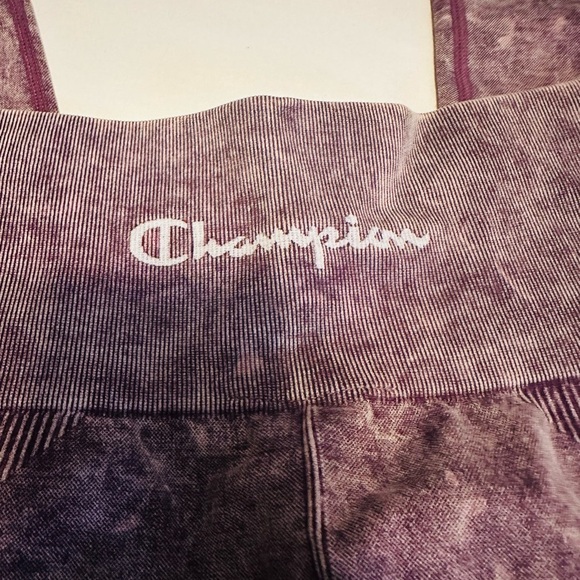 Champion Women's Size Small Dark Berry Purple Moisture Wicking Athletic Leggings - Picture 4 of 8